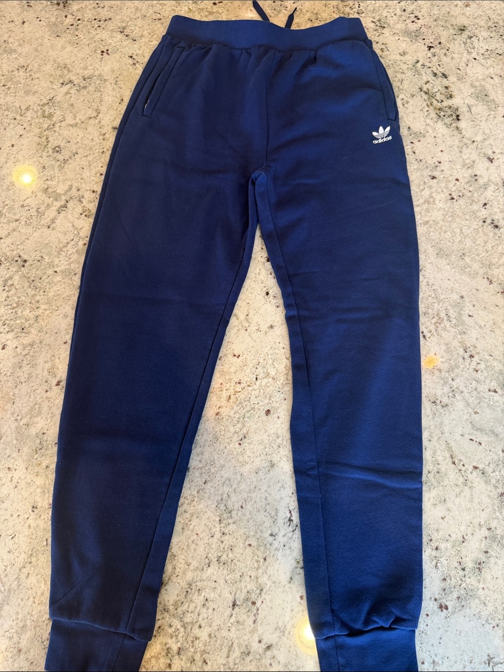 adidas Navy Blue Kids Sweat Joggers YXL